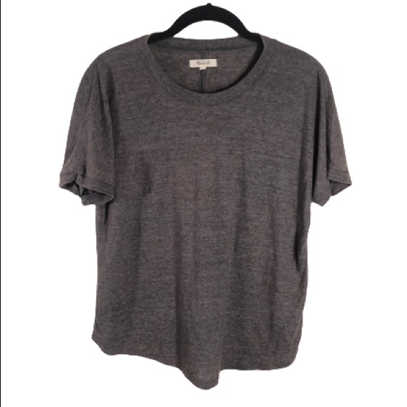 Madewell Tops - MADEWELL Grey Crew Neck Tee Top Size Small